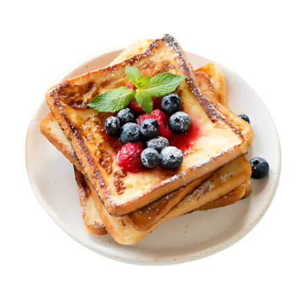 French Toast with berries & cream